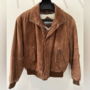Vintage Members Only Suede Leather Jacket - L